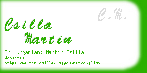 csilla martin business card